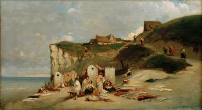 Femmes se baignant à la mer près de Dieppe - Carl Spitzweg